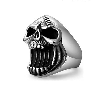 Gotisk punkring med dödskalle och flasköppnare (unisex)